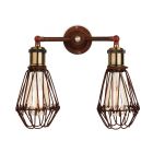 Firstlight Arcade 2 Light Wall Rustic Brown, E27