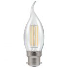 Crompton LED Filament Bent Tip Candle 5W (40W) BC B22 Warm White Dimmable