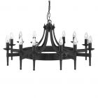 Searchlight 24212-12BK Cartwheel Ceiling Light