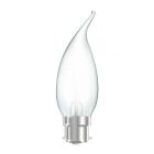 General Electric 25w 240v BC B22 Frosted Flame Bent Tip Candle