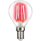LightMe LED Red Coloured Filament Golf Ball 4W SES E14