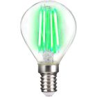 LightMe LED Green Coloured Filament Golf Ball 4W SES E14