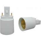 G24 4 pin to E27 Lamp Holder Adapter / Light Bulb SocketAdapter, Pack of 1