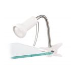 Eglo 81262 Fabio White Silver Clamp Light, R50 E14