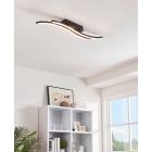 Eglo 99801 LEJIAS Black/Crystal Curved Ceiling Light
