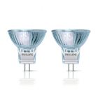 2-Pack of Philips Halogen MR11 GU4 12V 35W Reflector Spot 4000h 30° Warm White