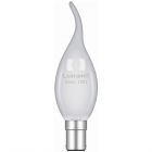 60W 240V Pearl Matt SBC B15 Dimmable Flame Bent Tip Candelux Candle
