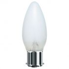 BELL 00260 - 25W 240V BC B22 Frosted White 35mm Candle