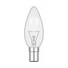 Luxram 25W 240V SBC B15d Clear 35mm Candle, Warm White
