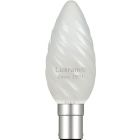 LUXRAM 60W 240V SBC B15 Twisted Pearl Candle