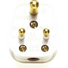 Plug Round Pin 5A White