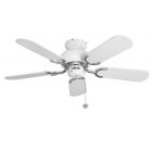 Fantasia 110521 Capri Gloss White / Stainless Steel No Light