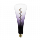 Decorative LED Spiral Filament 4W ES/E27 Black to Violet Gradient Glass
