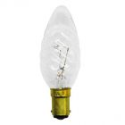 Tibelec 40W 230V SBC B15 Dimmable Warm White Twisted Clear Candle