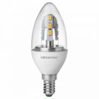 Megaman LED 5W 240V SES E14 Sparkling Mellor Warm White Candle 30W equiv.