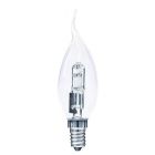 Bent Tip Halogen Candle 30W = 37W SES E14 230V Warm White Dimmable