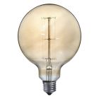 Vintage 125mm Globe Filament 60W ES E27 G125 Dimmable