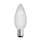 40W 35mm Opal Candle 230-240V SBC B15 2700K Warm White