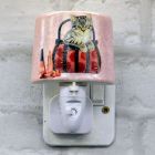 Kitten in Bag Ceramic Plug-in Night Light