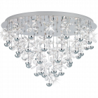 Eglo 39246 PIANOPOLI LED Cluster Stainless Clear Ceiling Pendant
