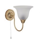 Firstlight 5577SB Savoy Satin Brass Single Wall Light