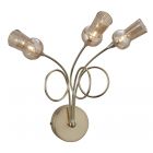 Firstlight 5728BBAM Cognac Brass with Amber Tint Glass 3 Light Wall Lamp