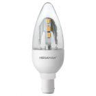 Megaman 143427 5W SBC B15d LED Dimmable Clear Candle, Sparkling Effect