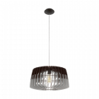 Eglo 96956 ARTANA Dark Grey / Black Wood Pendant Light, E27