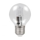 Osram 64543 P 46W = 60W 240V ES E27 Round Golf Ball Clear Halogen