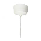 2 Way Plastic Bathroom Pull Cord Switch (White)