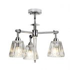 Elstead Lighting BATH/AGATHA3P PC Agatha 3Lt Pendant Polished Chrome