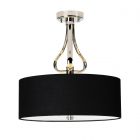 Elstead Lighting BATH/FALM/SF PC Falmouth 3Lt Semi Flush Polished Chrome