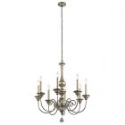 Kichler KL/ROSALIE8 Rosalie 8Lt Chandelier Sterling Gold