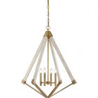 Quoizel QZ/VIEWPOINT/L View Point 4Lt Chandelier Weathered Brass