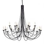 Elstead CB18 BLACK Carisbrooke 18lt Chandelier Black