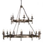 Elstead CW18 OLD BRZ Cromwell 18lt Chandelier Old Bronze