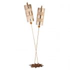 Flambeau FB/NETTLELX-S/FL Nettle Luxe Floor Lamp Silver
