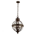 Feiss FE/ADAMS/3P BRZ Adams 3lt Pendant Chandelier