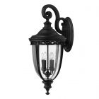 Feiss FE/EB2/XL BLK English Bridle 4lt X Large Wall Lantern Black