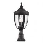 Feiss FE/EB3/L BLK English Bridle 3lt Large Pedestal Black