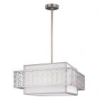 Feiss FE/KENNEY/3P Kenney Sunrise Silver 3 Light Pendant Light