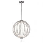 Feiss FE/OBERLIN/P/M Oberlin Satin Nickel 2 Light Medium LED Pendant