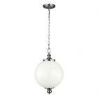 Feiss FE/PARKMAN/PL PN Parkman Large Pendant Polished Nickel