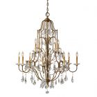 Feiss FE/VALENTINA12 Valentina Oxidized Bronze 12 Light Multi-Tier Chandelier Light