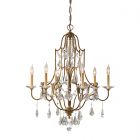 Feiss FE/VALENTINA6 Valentina Oxidized Bronze 6 Light Chandelier Light