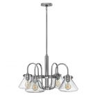 Hinkley HK/CONGRES4/A CM Congress Clear Glass Chandelier Chrome