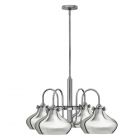 Hinkley Lighting HK/CONGRES4/C CM Congress Metal Shade Chandelier Chrome