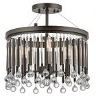 Kichler KL/PIPER/SF Piper Espresso 3 Light Semi Flush Light