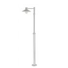 Norlys LUND5 GAL C Lund Single Post Galvanised Clear Lens