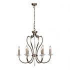Elstead PM6 DB Pimlico 6lt Chandelier Dark Bronze